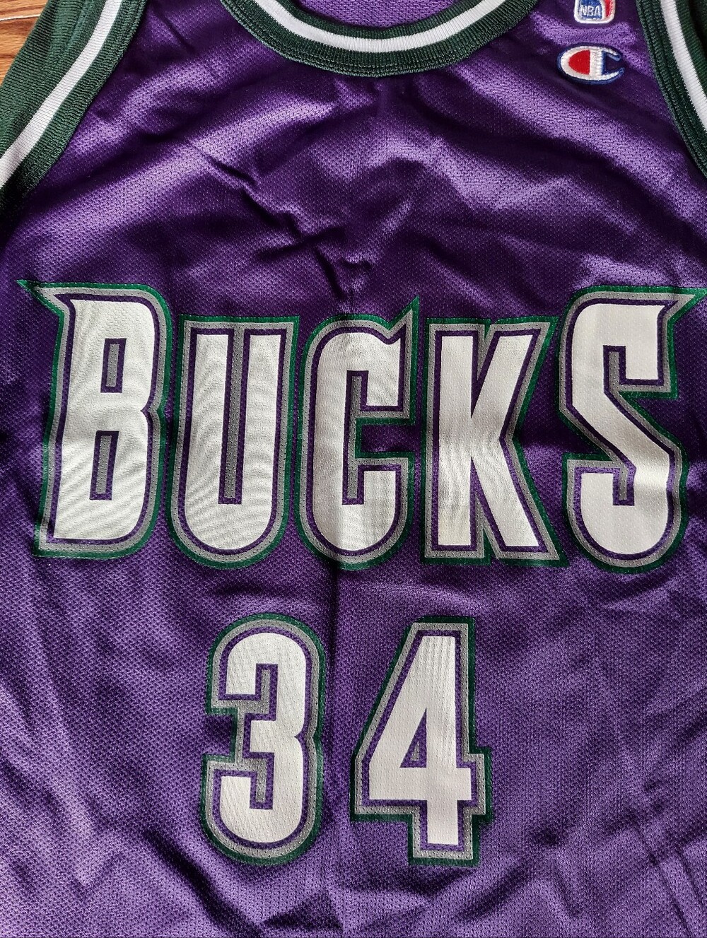 Pre-owned Vintage Champion Milwaukee Bucks Ray Allen Jersey - Picture 2 of 8